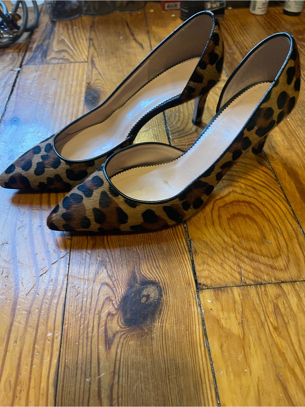 J.CREW leopard calf hair heels size 7. Excellent condition - Picture 2 of 4